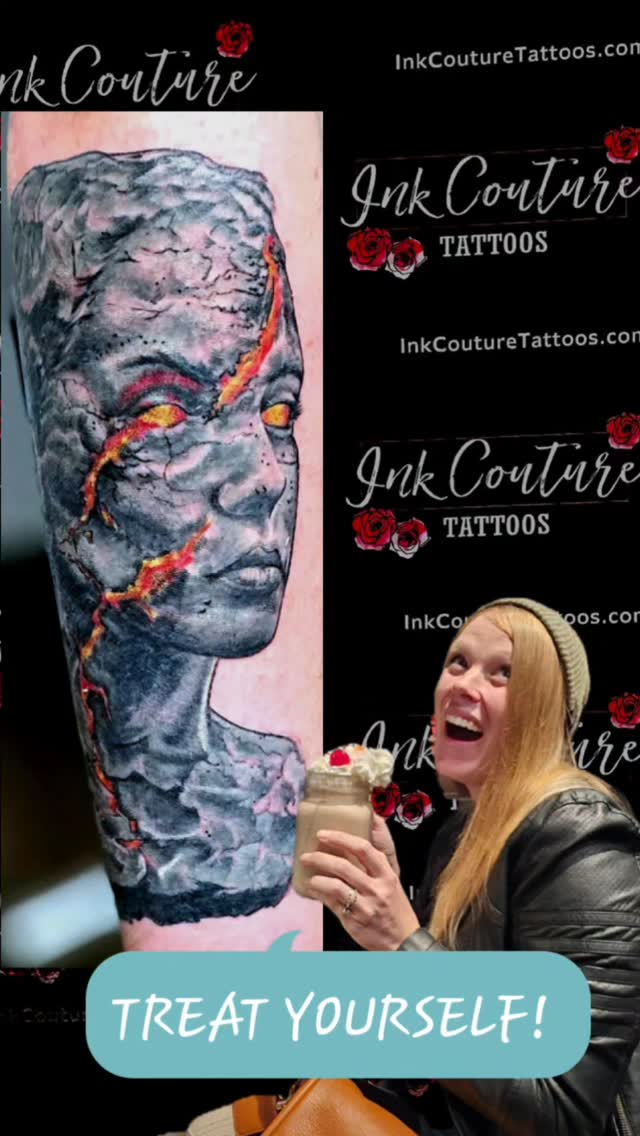 treat yourself, you deserve it, and then get your ass in here and get a tattoo! #mttattoos #woman #treatyourself