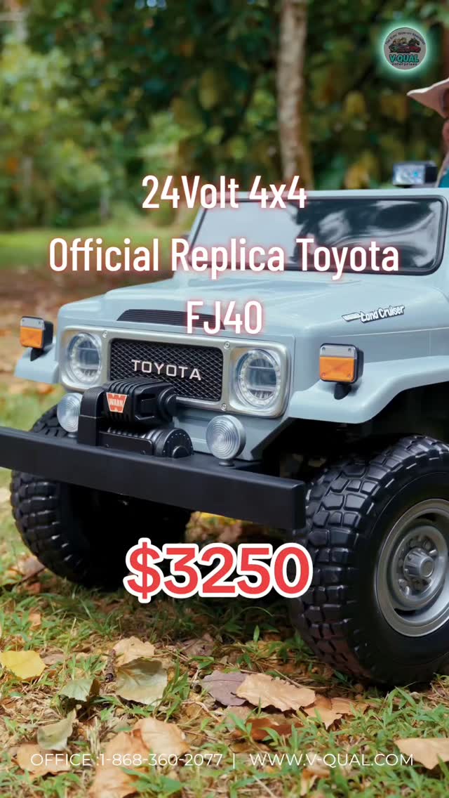 Kids ride-ons SALE!!! See all available models at: www.v-qual.com
#rideoncarsforkids #toys #kids #kidsrideoncars #kidsrideon #toy #rideoncar #rideoncars #kidscar #kidscars #toyotafj40 #toyota
