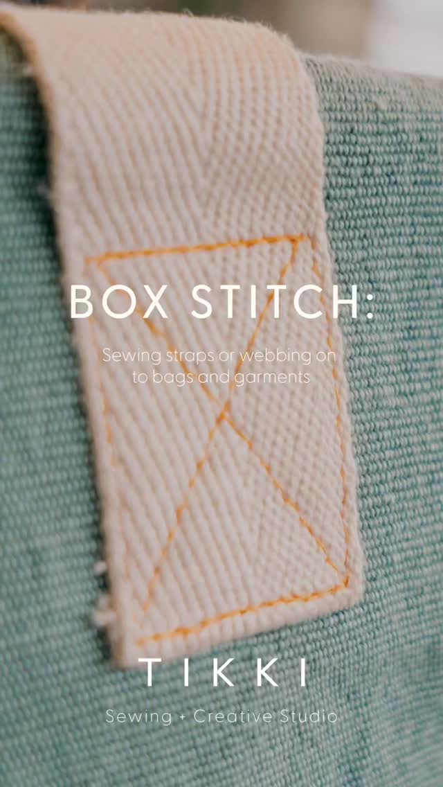 Learn to sew a box stitch to attach straps or webbing to your item!
#learntosew #sewingstudio #sewingskills