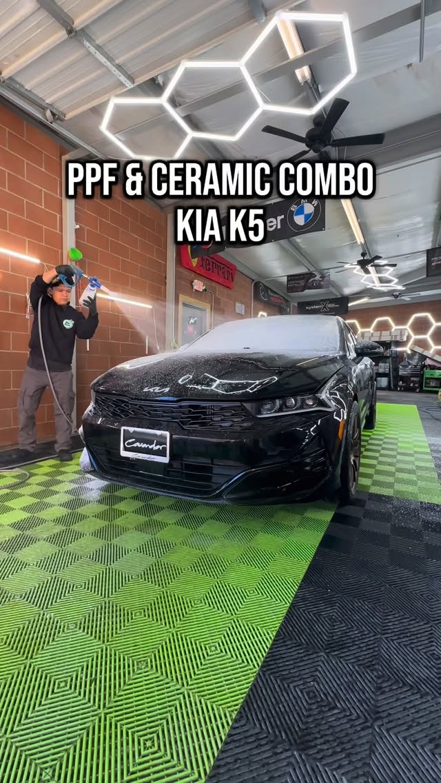 The best of both worlds 🔥
.
Client opted in to get PPF on all the high impact areas to protect their paint from rock chip, scratches, and other physical hazards! 🛡️
.
Then a ceramic coating for the rest of the vehicle to add a layer or gloss and protect against any elemental hazards such as water spots, UV fading, and bug guts. ✨
.
If your looking to give your investment this level of protection, give us a shout. We’re always here for your automotive care needs! 🤝