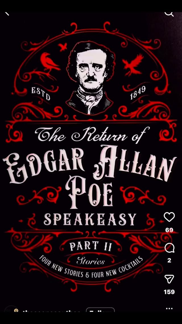 When not organising salsa events , Shannon gets out doing something completely random to decompress… like an Edgar Allan Poe night- check it out if you can . Came for the gothic vibes, stayed for the accidental live-action Glasgow brawl at the start. Thought it was part of the show 😆🖤 Fun night that ended in The Spiritialist ❤️ Bring on the week ! Let’s do this ! 💃🕺🎉🥳🎄#edgarallanpoespeakeasy #balance #creativity #glasgowlife #livetothefullest ❤️🙌🏼