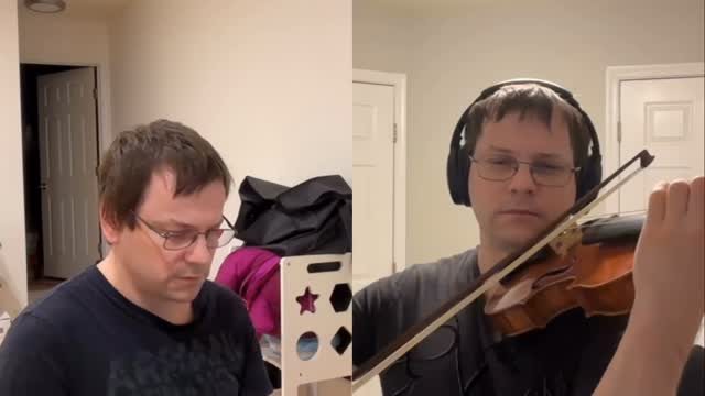 An excerpt from my composition, Suite for Violin and Piano, Mvt. 1 - Mountain Streams. Myself on both instruments. #violin #violinist #piano #pianist #composition #composer #newmusic