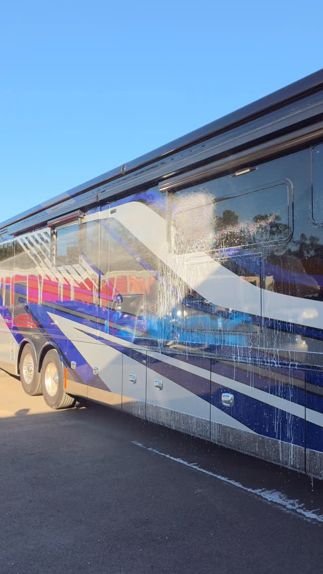 Hella Beads… This isn’t your Walmart spray ceramic this is off the top shelf... 45’ ALEGRO Bus 2 Step Paint Correction and BOROPHENE Coating from @nanoproceramic
#RVDetailing #Detailing #fyp #RVLIFE #RV #polishing #paintcorrection #clean #ViperDetailing #Florida #tampabay