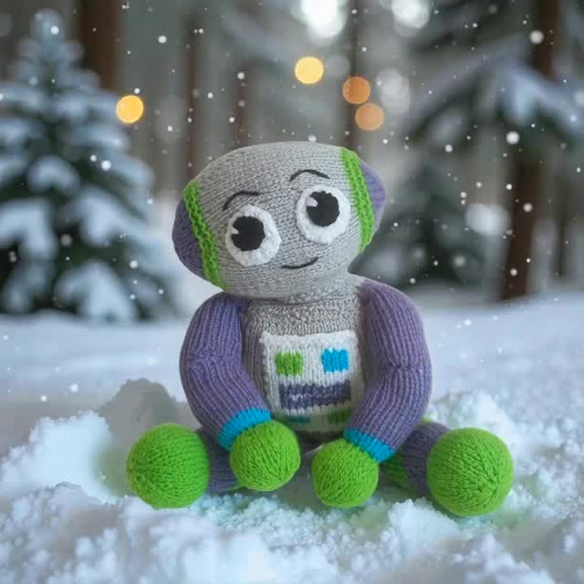 Let's all play in the snow! ❄️ ❄️
#clairefairalldesigns #christmasknitting