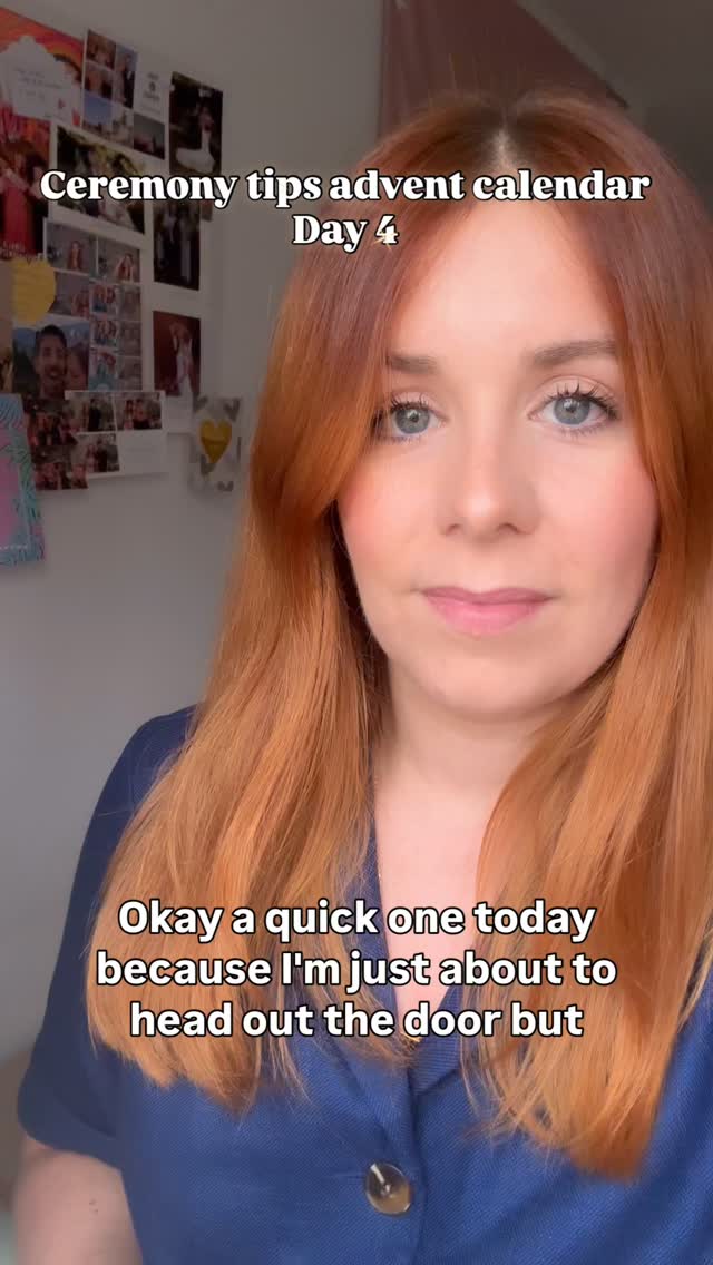 Today’s #AdventCalendar ceremony tip is all about ceremony arrival times! If you’ve already had your wedding, what time was your ceremony and what time did you put on the invites?
.
Don’t forget to save to remind you and follow for another tip tomorrow! 😘
.
#weddingplanning #weddingtips #weddingadvice #celebrant