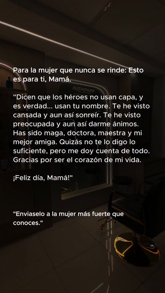 👇 Envíaselo a la mujer más fuerte que conoces...
#DiaDeLasMadres #GraciasMama #JesusTabaresSalon