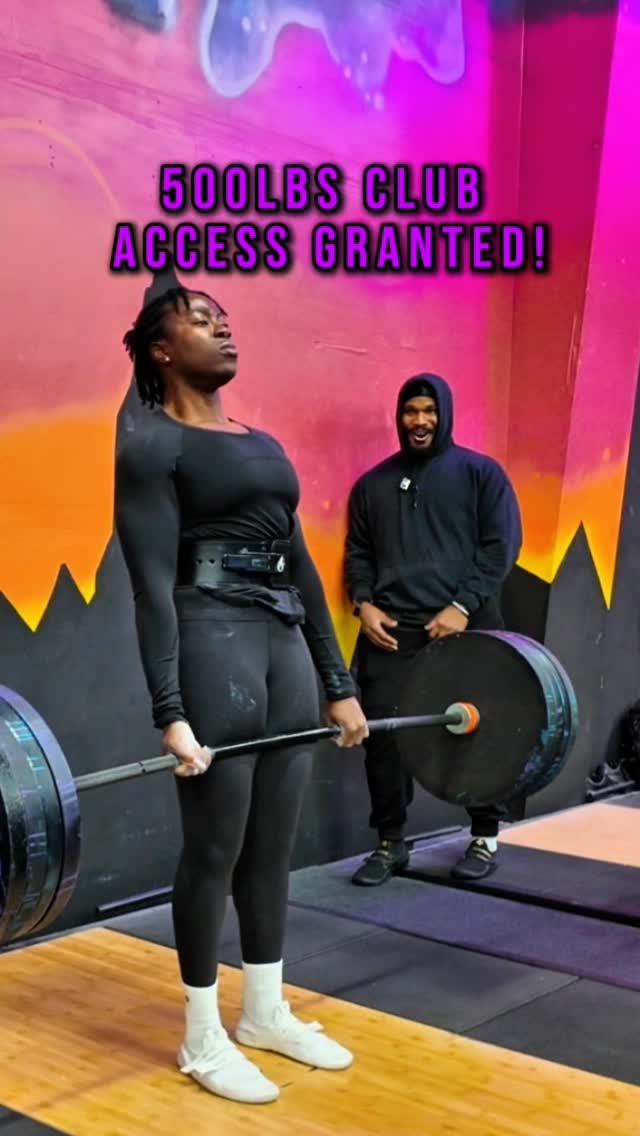 Welcome @adaispresent To The 500lbs Club!
(Deadlift Session Vlog)
Adaeze and I have been working together for roughly 5 months. In that time period we took her deadlift from 440lbs to 500lbs.
In preparation for her 2nd ever meet we discussed the possibility of her being able to pull 500lbs, which I assured her was very possible. After the meet where she ultimately pulled 474lbs (with major room in the tank), we discussed going on one more peak to knock 500lbs out the water. She obliged, and here we are, 500lbs has fallen!
🔸️🔸️🔸️
(NASM- CPT/CNC/VCS)
ONLINE & IN PERSON TRAINING/PROGRAMMING AVAILABLE‼️
#DeadliftPR #WomenWhoLift #StrengthJourney #500lbsclub #Powerlifting #DeadliftVlog