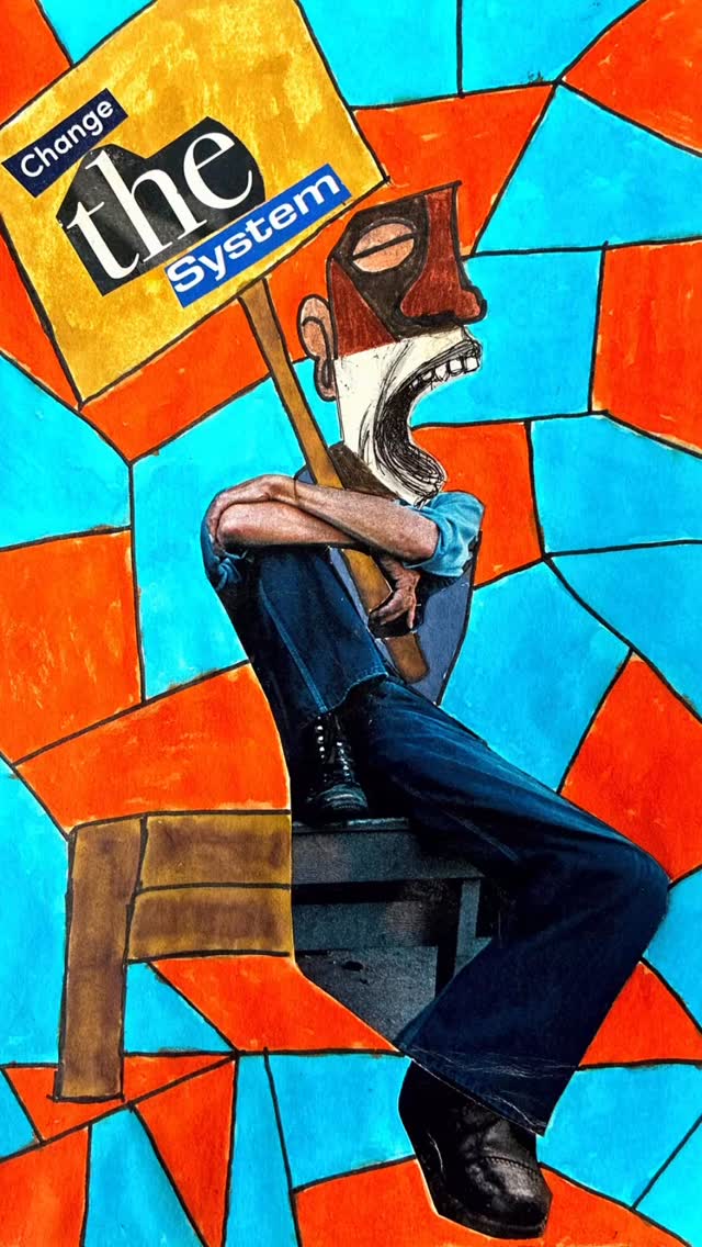 “The future doesn’t build itself.” This piece by Faruq Adger, @scribblism_art calls us to show up, speak up, and believe that what we do matters. Change the system. Change the story. Be part of the movement. ✨#votethatjawn #phillyyouth #youthvoices