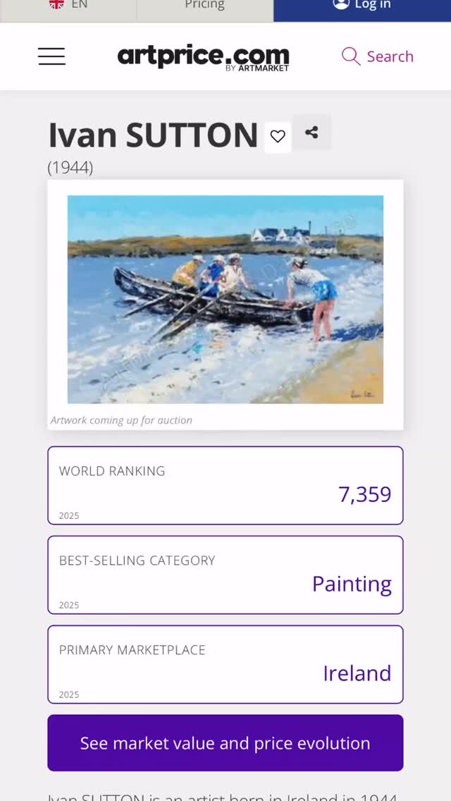 IVAN SUTTON. Artist. 087 2561178