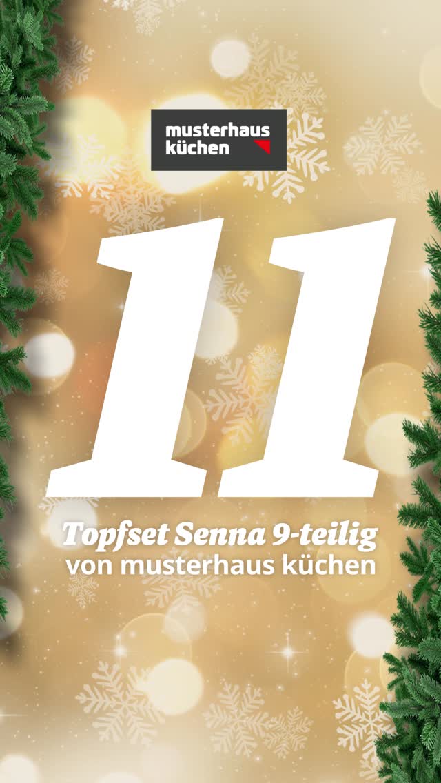 Kochen mit Köpfchen: 🔥 Das Topfset Senna 9-teilig von musterhaus küchen bringt Funktionalität und Design zusammen. Der kontrollierte Dampfaustritt sorgt für Sicherheit und perfekte Ergebnisse. Damit wird deine Küche komplett. Wir drücken die Daumen. 🤞🍀
Mitmachen ist ganz einfach:
💖 Like den Beitrag
📲 Folge unserem Profil
👯 Kommentiere deinen liebsten Koch-Buddy 🍝🥂
Jede Teilnahme bringt dich nicht nur näher an den heutigen Gewinn, sondern auch in den Lostopf für unseren exklusiven Hauptgewinn: eine Küche im Wert von 10.000 € von Burger Küchen! Am 24. Dezember könnte dein Weihnachtswunsch wahr werden! 🎁
#musterhausküchen #gewinnspiel #advent #wirsindküche #küchen #kitchen #inspiration #küchenprofis #küchenplanung
Veranstalter des Gewinnspiels ist die musterhaus küchen GmbH. Dieses Gewinnspiel steht in keiner Verbindung zu Instagram oder Facebook und wird in keiner Weise von diesen Plattformen gesponsert, unterstützt oder organisiert. Es begründet keinerlei Rechtsansprüche gegenüber Instagram oder Facebook. Für die Teilnahme musst du mindestens 18 Jahre alt sein und einen Wohnsitz in Deutschland haben, ausgeschlossen sind Mitarbeiter des Gewinnspielveranstalters und deren direkte Angehörige.
Die Teilnahme ist nur in dem Gewinnspielzeitraum möglich. Die Teilnahmefrist endet am 11.12.2025 um 23.59 Uhr. Die Teilnahmefrist für den Hauptgewinn endet am 31.12.2025 um 23.59 Uhr. Die Ziehung der Gewinner erfolgt rein zufällig. Die Gewinner werden per „Direct Message“ informiert. Der Rechtsweg ist ausgeschlossen, eine Barauszahlung ist nicht möglich. Vollständige Teilnahmebedingungen findest du unter https://www.musterhauskuechen.de/adventskalender