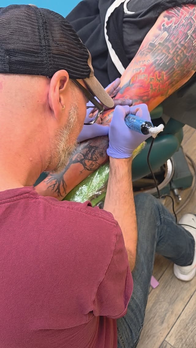 #day2 of guest artist @darrylmelzer sleevework #tattoolife #14807 #plainfieldillinois #comecheckusout @sidetracktattoo #castlevania #walkingdead #fypppppppppppppppppppppppppppppppppppppppppppppppppppppppppppppppppppppp