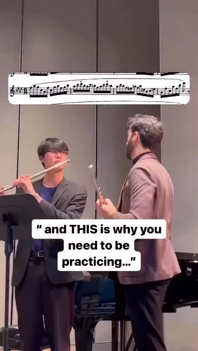 You donât need circular Breathing!
Hereâs a moment from one of my previous masterclasses at Cal State Fullerton- we were discussing the need of having a go to exercise for practicing your long phrases with a very small thin airstream, and this is my personal favorite!
OF COURSE you can learn circular breathing, but make it a plus, not a necessity.
.
#flute #flauta #fluteplayer #classicalmusic #flutelife