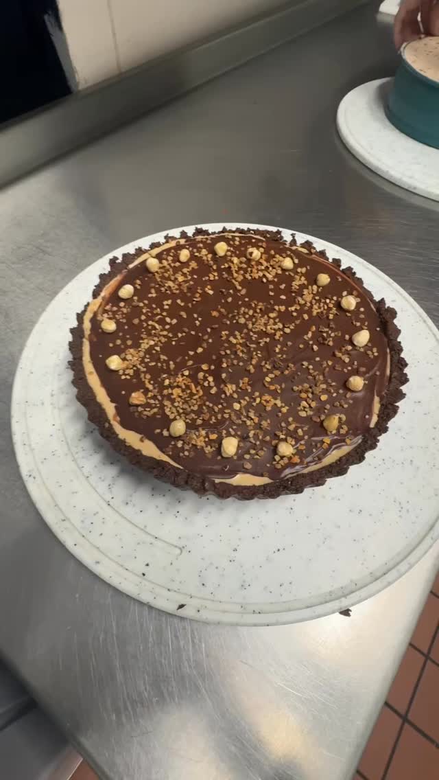 This has gone down well, it is very chocolatey but so light and not too sweet! #chocolateandhazelnutcake #chocolatehouse #homemadetart