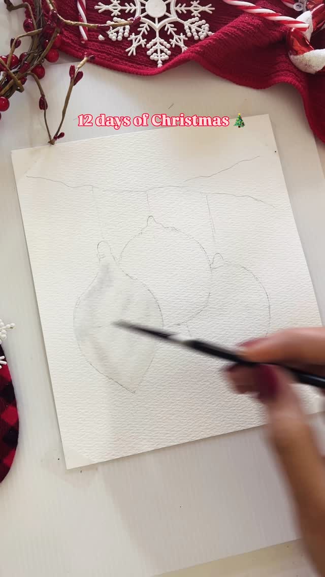 Some pretty watercolor Christmas ornaments with a little bit of bling for Day 9 of 12 days of Water Christmas ❤️✨ I loved adding the gold details to this one! Hope you like it too!
.
.
.
.
.
.
#watercolorpainting #watercolor #watercolorillustration #christmasornament #handpaintedornaments #christmasdecor #watercolortutorial