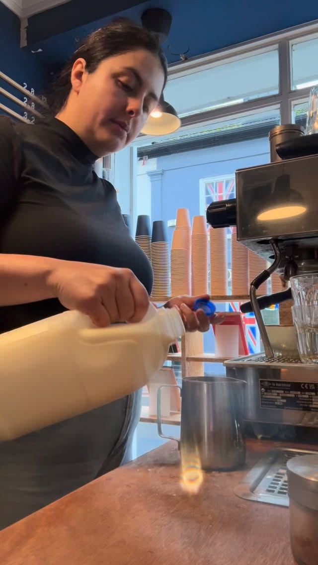 A flat white is waiting for you 😉 happy Friday everyone, we made it 💜