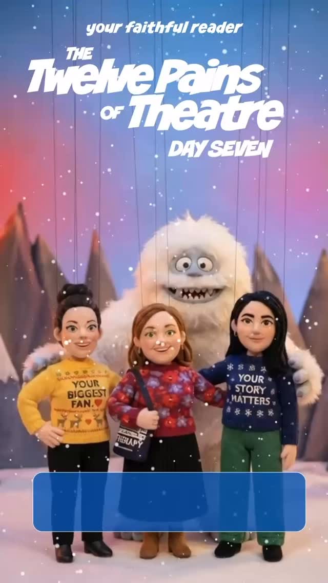 Can’t get enough of us?! It’s Day 7 of “The Twelve Pains of Theater” 🎭
When your moment of zen has been interrupted by…BELTING 😱🙆🏻♀️
As part of our 12 Days of Giving campaign, we’re sharing a new update every day until Dec 14! If you love what we do, head to yourfaithfulreader.com to learn more about us and consider making a tax-deductible donation to support the work and artists who keep our stages alive. 💛
And to our theater fam: we adore you. Any references in this song are pure fun—never intentional, always with love. 💕🎶
#YourFaithfulReader #YourStoryMatters #SupportIndependentTheater #12PainsofChristmas #HappyHolidays