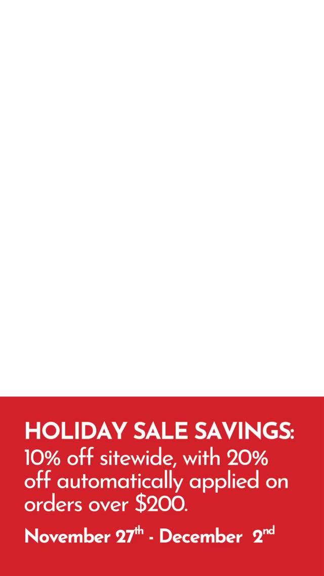 Our biggest sale of the year is happening right NOW.
You won’t want to miss these prices and end up paying full price later. Treat yourself, put the savings toward some extra accessories, and order now. Sale ends December 2nd! 🎄🔪