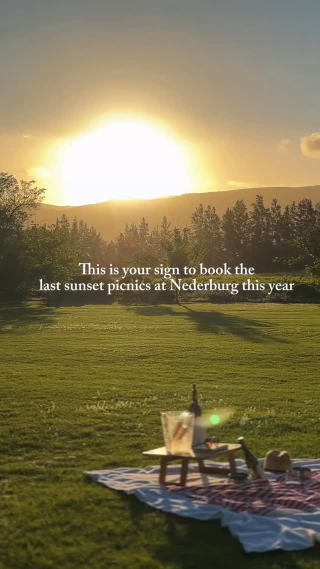 There are only 2 sunset picnics left at @nederburgwine for the year!
✨ 20th December (with live music from Johan van der Merwe)
✨ 27th December (with live music from Juan Casey)
This is a really magical way to spend the evening, with picnics starting at R385 per person (vegetarian and children options available)
Book your tickets via DinePlan - bring the whole gang, choose the perfect spot on the lawn and crack open a chilled bottle of Nederburg wine! ✨🍷🥂
#WelcomeToOurHome #UnderTheStars #PaarlWineRoute