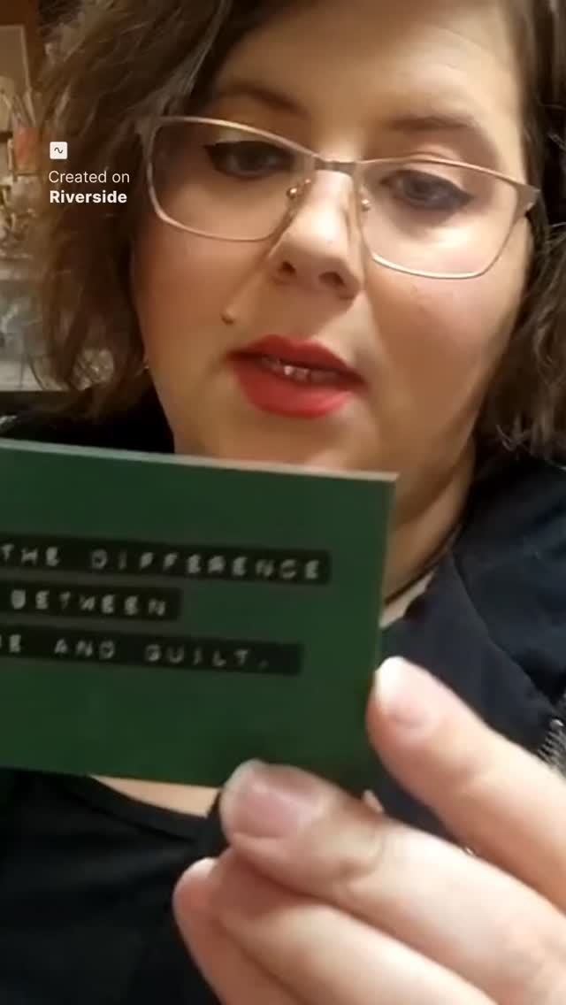 Difference between shame and guilt.