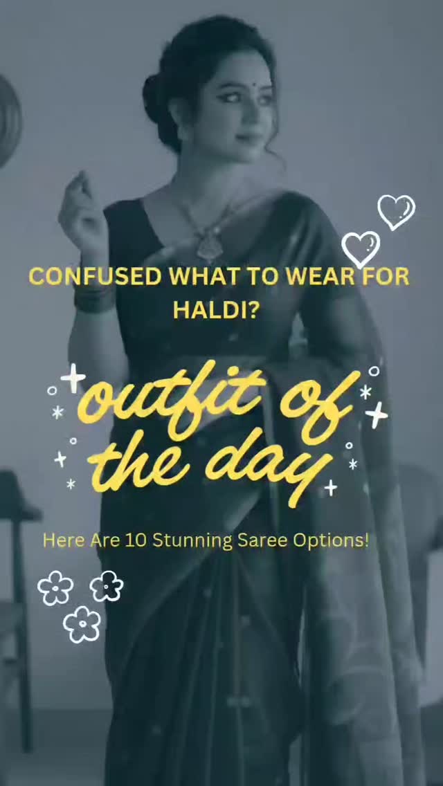 Still confused about your Haldi look?
We got you! 💛✨
From turmeric gold to soft marigold tones, here are 10 gorgeous Haldi-inspired sarees that will brighten your ceremony and look amazing in every photo.
Whether you’re the bride, bridesmaid, or the fun guest who loves dancing more than posing—there’s a perfect pick waiting for you.
Swipe through the reel and tell us👇
Which Haldi saree stole your heart — 1 to 10? 💛🌼
Your HALDI-ready look is one click away-check it out on the website. link in bio
#haldi #explore #wedding