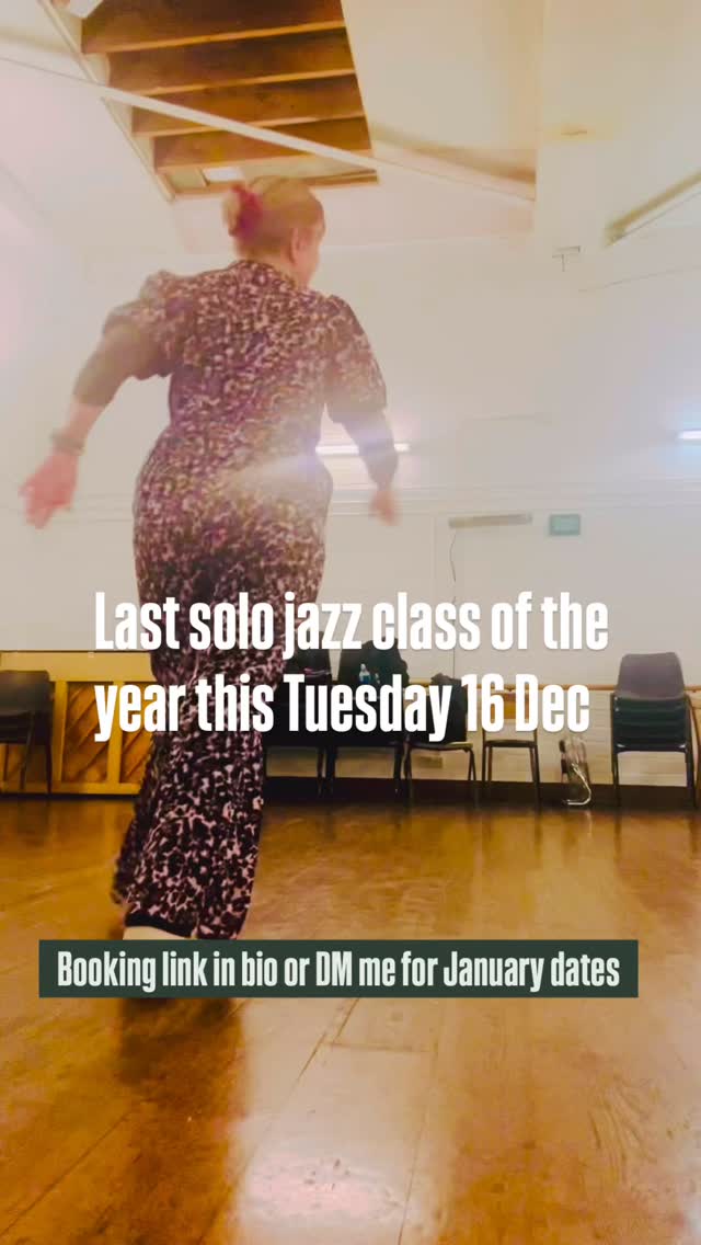 SOLO JAZZ CLASS - TUESDAY 16 DECEMBER:
I’m loving running these solo jazz dance classes for Lindy Hoppers at Dance Attic, Fulham Broadway - and we’re back one last time before Christmas to polish the sequence this Tuesday 16 December at 8.45pm.
If you’d like to develop your solo jazz, learn more classic steps and routines and work on styling and musicality, come and join us.
These are small, semi-private sessions, so there’s space for individual feedback and requests. You’ll learn how to feel the music, embody the dance, and express your own unique style with confidence.
Classes are pitched at intermediate level and above.
We’re working on a fun sequence and open to ideas if there’s something you’d like to work on.
Price for 60 mins: £15
Tuesday 16 December 8.45pm.
Book via link in bio or DM me to reserve your spot (or to find out about future dates).
.
.
.
#swingdancelondon #solojazz #lindyhop #authenticjazz #jazzdance