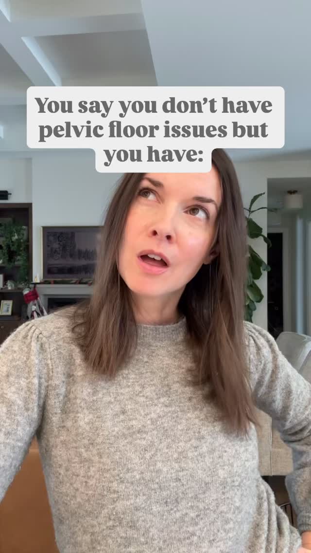 It goes way beyond leaking and prolapse, friends.
Your pelvic floor plays an important role in overall health/your pelvic floor muscles can be affected by what else is going on in your body.
That means that pelvic floor issues can manifest in a lot of different ways.
At the end of the day, what these all have in common is:
- there’s likely a lack of strength or coordination happening somewhere in the system
- your body is being held in a tense or rigid position, meaning you can feel stuck
- there’s likely muscles doing work outside of their job description, so they simply cannot function as well as they should
- your pelvic floor is being put under excess stress or pressure
As you can imagine by looking at these points, this is not something kegels alone can fix. You need to get the system working, get better blood flow happening, and give your body the tools to find where it’s compensating so it can relieve stress and pressure.
And hey, if you’re a planner, I just got the next round of my Core Confidence program up on my website. It begins again on March 25th. And yes- it will give you the tools to start to relieve all of the above, along with the more “classic”
Issues like leaking and prolapse.