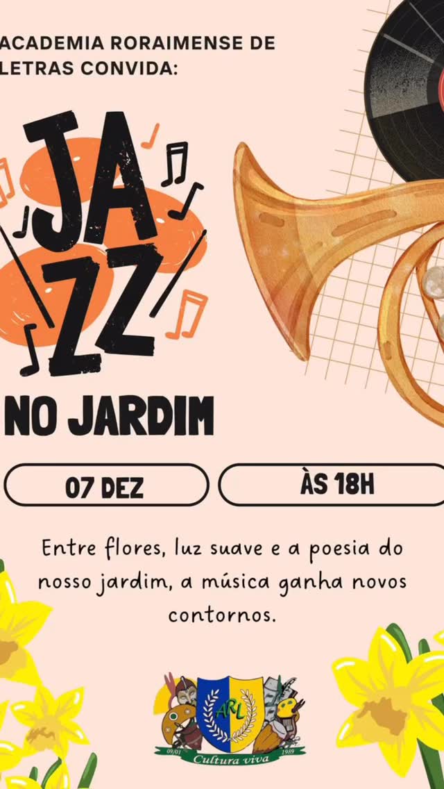 Agradável noite de Jazz no Jardim. Sede da Academia Roraimense de Letras.