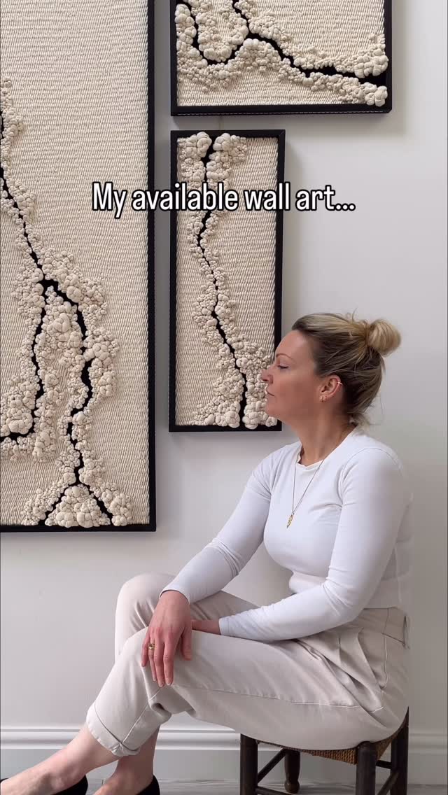 I haven’t shared enough imagery of what drives my obsession with my art recently. So I hope you’ll grab a cuppa…sit down, relax and feel the calmness that I hope my nature inspired art brings you 🤍🤎🖤
All the pieces featured here are available and can be shipped worldwide with confidence, just pop me a DM or comment if one catches your eye.
All created from solid oak frames & organic Egyptian cotton, woven and knotted.
I also have limited edition, fine art prints available of some of these designs, which dare I say it… make a cracking seasonal gift for textile or unique art lovers 😉
.
.
.
.
.
www.ellecollins.com
#midlandsartist #wallarts #contemporaryart #artforinteriors #artforinteriordesigners #sculptureart #textileart #artistsoninstagram #artistbehindtheart
#birminghamartist #seascapeart #coastalstyle #texturalart #artforthehome #artcurators #unusualart #subtleart #natureinspired #natureseekers #naturalinterior #naturalart #neutralhome #naturalhome #sustainableliving #sustainablehome #sustainableart #sustainableartist #artcollector #minimalistart #3dwallart