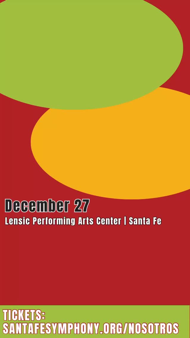 Holiday cheer! Nosotros with The Santa Fe Symphony! December 27. @thelensic Santa Fe!
Ticket link in bio!