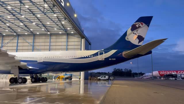 9H-SUN rolling out of the MESA hangar with a stunning new look. We love the blue livery and from the feedback it looks like you do too!