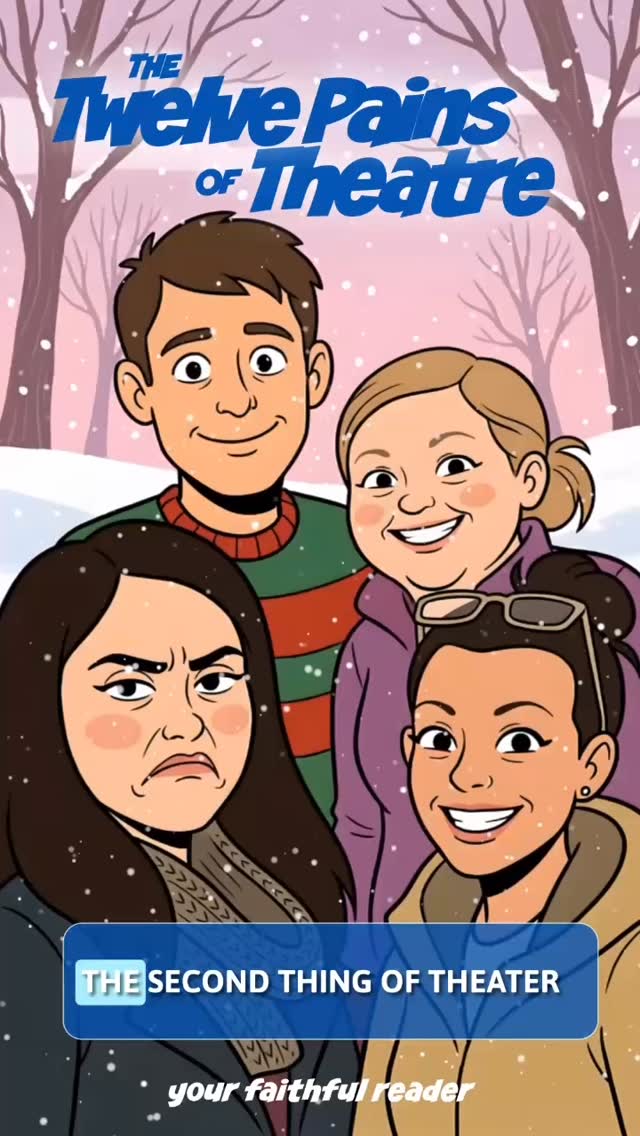 Day 2 of “The Twelve Pains of Theater” 🎭
Welcome back! Have you experienced the hustle of fundraising to book performance space for your next show? Is your dream venue out of budget? Booked through all of next year? Too far from public transportation? 🤷🏻♀️😰
As part of our 12 Days of Giving campaign, we’re sharing a new update every day until Dec 14! If you love what we do, head to yourfaithfulreader.com to learn more about us and consider making a tax-deductible donation to support the work and artists who keep our stages alive. 💛
And to our theater fam: we adore you. Any references in this song are pure fun—never intentional, always with love. 💕
#YourStoryMatters #NYCTheater #12PainsofChristmas #IndependentTheater