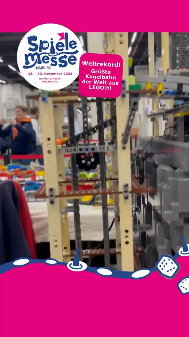 🏆🌍 WELTREKORD GESCHAFFT! 🌍🏆
Die längste LEGO® Kugelbahn der Welt steht offiziell auf der Spielemesse Hamburg – und ihr könnt sie morgen (Sonntag) noch von 10–18 Uhr live bestaunen! 🧩🔥
💛 Erlebt das rekordverdächtige Staunen
🎲 Testet über 1.500 Spiele
✨ Entdeckt Neuheiten & Geheimtipps
🎨 Trefft Artists persönlich und schaut ihnen beim Erschaffen zu
📍 Messe Hamburg / Eingang Ost / Sonntag 10–18 Uhr
👉 Komm vorbei, staune, spiel, entdecke – und werde Teil des Rekords! 🚀