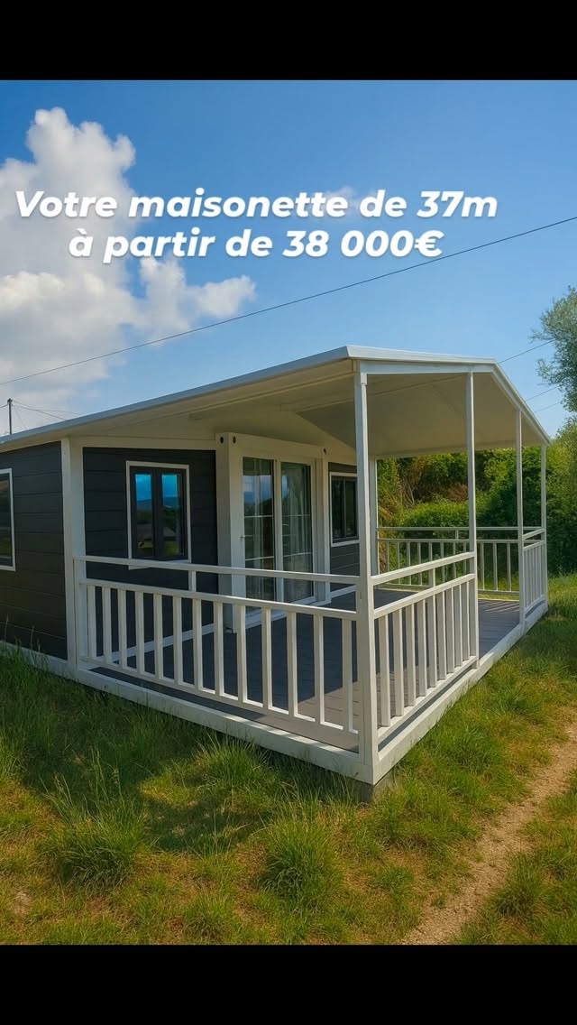 Nous livrons partout en France métropolitaine!
Contact whatsapp +33766304034.
Nous proposons ce T2/T3 d'une surface habitable de 37m² à partir de de 38 000 euros. Ce bien inclut une toiture supplémentaire, une terasse couverte deck de 14m2, une cuisine équipée et une salle de bain complète, ainsi que les installations électriques et la plomberie. Veuillez noter que la dalle de béton et la fosse septique ne sont pas comprises dans cette offre. Tout est modifiable et personnalisable en termes de couleurs, de matériaux, etc.
#container #house #france #maison #maisoncontainer #containerhouse #bungalow #construction #gîte #airbnb #locationsaisonnière #maisonette #marseille #regionpaca #leslandes