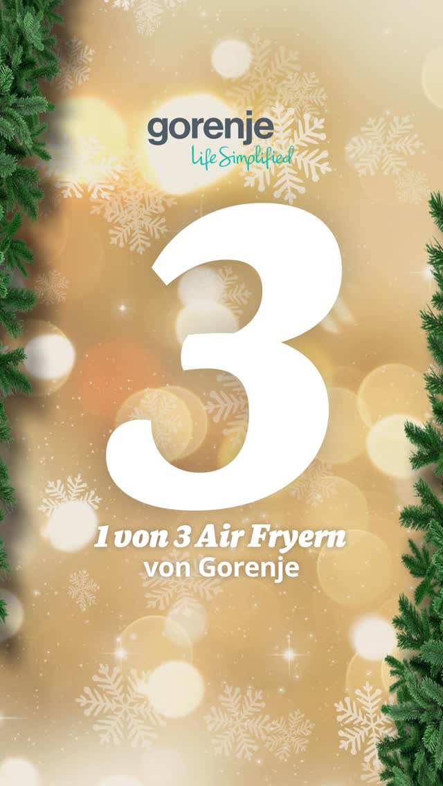 Frisch, knusprig, köstlich: Gewinne einen von 3 Air Fryern von Gorenje! 🎉 Weniger Öl, mehr Geschmack – dein neuer Küchenheld macht’s möglich. Zum Braten, Backen, Aufwärmen und mehr. Gesund genießen war noch nie so einfach. Sichere dir einen von drei Air Fryern. Mitmachen lohnt sich! 🍀
🔥 So sicherst du dir deine Gewinnchance:
- Like diesen Post ❤️
- Folge unserem Kanal
- Kommentiere, wen du mit dem Air Fryer zuerst bekochen würdest.
Mach heute mit und schnapp dir nicht nur den Tagesgewinn, sondern auch die Chance auf das große Finale: Am 24. Dezember verlosen wir eine Küche im Wert von 10.000 € von Burger Küchen! Vielleicht bist du der Glückspilz, der sich diesen Traum erfüllt! 🍀
#musterhausküchen #gewinnspiel #advent #wirsindküche #küchen #kitchen #inspiration #küchenprofis #küchenplanung #airfryer
Veranstalter des Gewinnspiels ist die musterhaus küchen GmbH. Dieses Gewinnspiel steht in keiner Verbindung zu Instagram oder Facebook und wird in keiner Weise von diesen Plattformen gesponsert, unterstützt oder organisiert. Es begründet keinerlei Rechtsansprüche gegenüber Instagram oder Facebook. Für die Teilnahme musst du mindestens 18 Jahre alt sein und einen Wohnsitz in Deutschland haben, ausgeschlossen sind Mitarbeiter des Gewinnspielveranstalters und deren direkte Angehörige.
Die Teilnahme ist nur in dem Gewinnspielzeitraum möglich. Die Teilnahmefrist endet am 03.12.2025 um 23.59 Uhr. Die Teilnahmefrist für den Hauptgewinn endet am 31.12.2025 um 23.59 Uhr. Die Ziehung der Gewinner erfolgt rein zufällig. Die Gewinner werden per „Direct Message“ informiert. Der Rechtsweg ist ausgeschlossen, eine Barauszahlung ist nicht möglich. Vollständige Teilnahmebedingungen findest du unter https://www.musterhauskuechen.de/adventskalender
