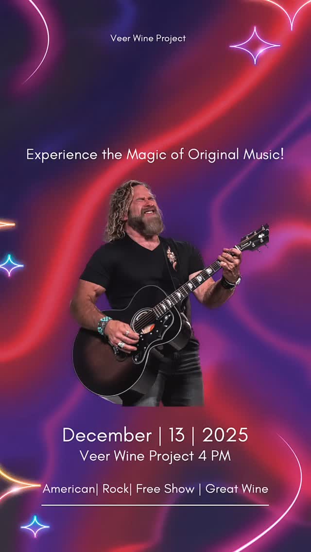 Saturday afternoon I will be playing all original music @veerwineproject. They have a cozy tasting room and some amazing vintages. Take a little break from your hectic holiday season and join me for some fantastic wine and great tunes! #originalmusic #americanrock #mikejohnstonband #boisemusicscene #usmc #shoplocal #treasurevalleyidaho
