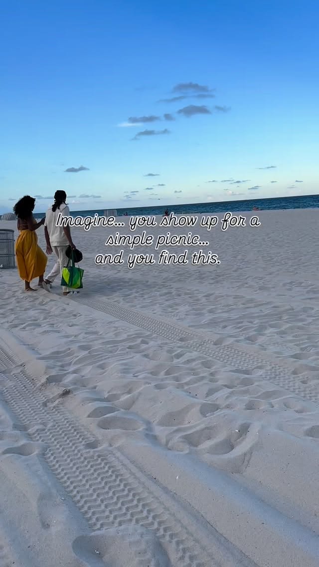 Imagine… you show up for a simple picnic… and you find this.
A surprise beach proposal that turns an ordinary day into a moment you’ll never forget.
Romantic, intimate, and designed to create the perfect “YES.” 💍✨
Planning your Miami beach proposal?
We create luxury picnic proposals, romantic beach setups, and unforgettable engagement moments.
Let’s make your dream proposal happen. 🤍