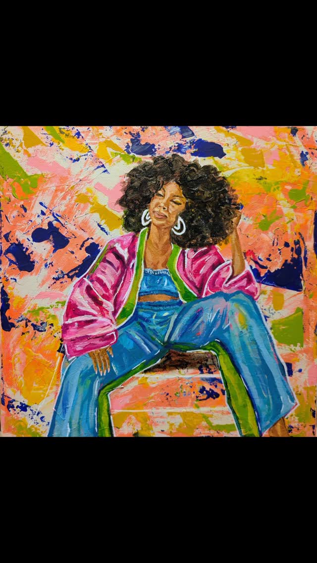 'Just Trust' ✨
Just Trust comes from a deeply personal place in my own journey. I'm learning how to pause—really pause—and trust the parts of myself that are changing. The vibrant, abstract strokes echo the emotions that are moving through me: sometimes messy, colourful, unpredictable, and always honest.
The woman at the center, resting in a soft exhale with her afro surrounding her like a crown, is a reflection of my own moments of surrender. She represents the quiet space between who I’ve been and who I am becoming. Those transitional spaces can feel uncertain, even uncomfortable, but I’ve learned that they are also where the most powerful growth happens.
This piece is my reminder that life is a canvas and that I don’t need to cling to the familiar in order to feel safe. When I let go—when I trust the pause, the breath, the unfolding—I meet new versions of myself with more grace.
Just Trust is my personal testament to the beauty that emerges when I release the tension of holding on and choose instead to believe that what’s growing within me is worth it.
Available
30cm by 30cm
Acrylic on deep edge canvas
DM for more info
#justtrust #becoming #growth #dreambig #letgo #surrender