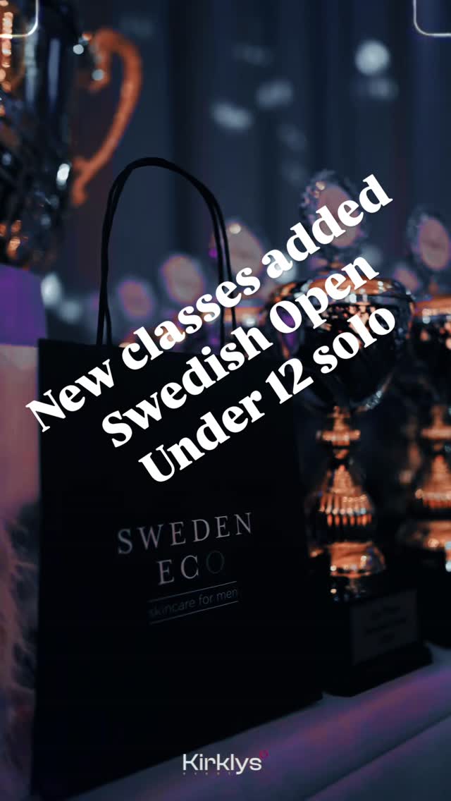 New classes added!
Enter swedishopendance.com @standard_latin_tiodans_dsf