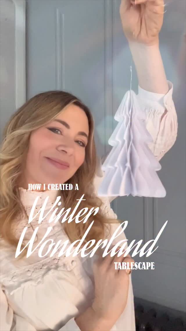 The year I truly went for it and created a Magical Winter Wonderland. ❄️✨ One of my favourites, and the family loved being transported into a little winter story.
At Christmas, I really believe in going all in, and nothing feels more magical than creating a fully immersive experience for your guests. Not just decorating the table, but styling above it, around it, and thinking about how the whole room feels when you finally sit down together.
Twirling paper trees float overhead, while the tabletop itself becomes part of the story. I used a reflective surface to echo ice, catch candlelight, and mirror the movement of the trees and the beautiful glassware. Every layer working together to create that extra bit of Christmas magic.
My kind of Christmas styling is all about transportive spaces. Creating a world your guests can step into and linger in a little longer. ✨❄️
——
As part of a previous declared collaboration with @rockettstgeorge.co.uk
Christmas styling inspiration, winter wonderland dining room, Christmas tablescape ideas, immersive Christmas decor, festive table styling, magical Christmas interiors, creative Christmas decorating, winter tablescape, Christmas dining room decor, festive home styling, Christmas hosting ideas