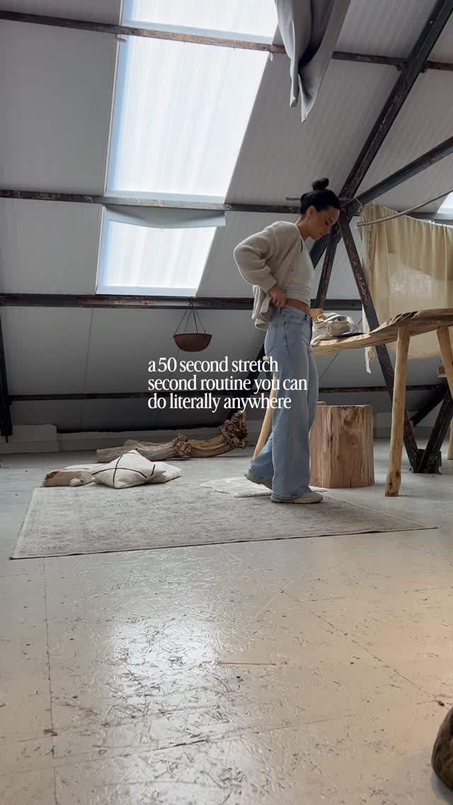 50 seconds is all you need. Save this stretch routine and practice with me 🩵