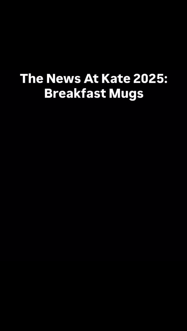 News At Kate 2025: Breakfast Mugs
Again the Labour Party treating us all like idiots, expecting us to be grateful for the over-priced crumbs from the table.