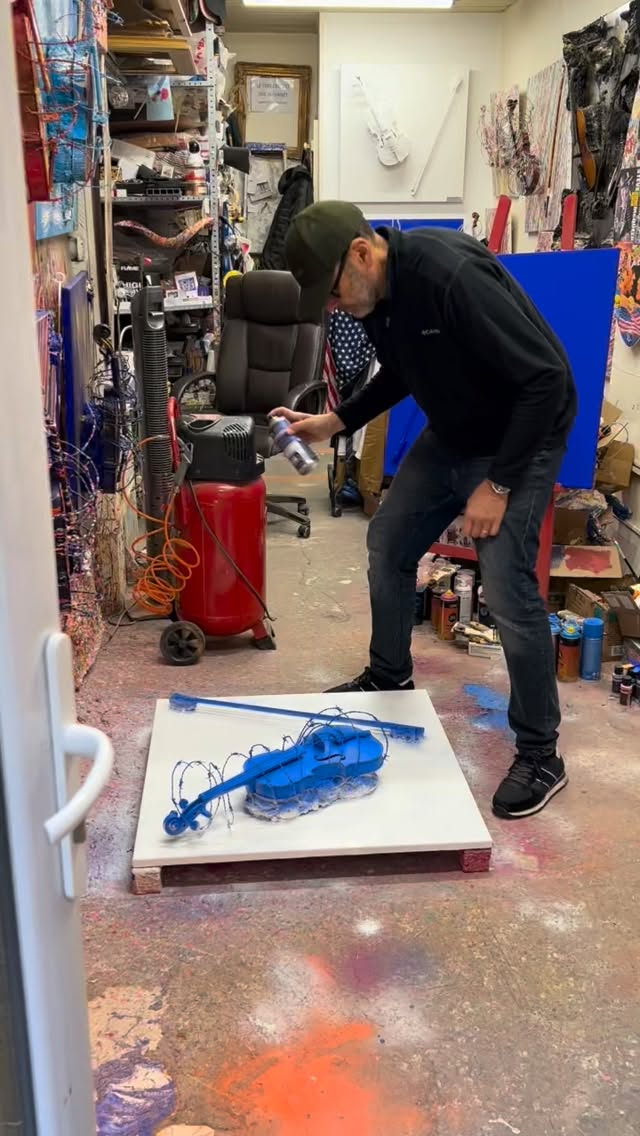 #popart #violondelespoir #bleublanc