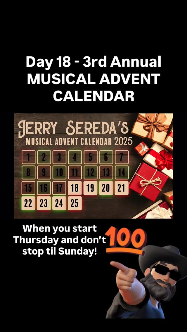 Day 18 - Honkytonk Holiday. Off debut album “Campground Cowboy” 2010
I was a country boy who was used to people maybe having a drink on Saturdays or maybe a Friday. Then I moved to a city and watched my friends go at it Thursday - Sunday… thus began the “Honkytonk Holiday”!
See y’all tomorrow. 🤠#indigenousmusic #countrymusic #jerrysereda #manitobamusic #canadiancountry