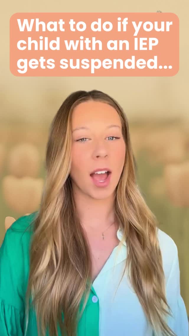 My advice for what to do if your child gets suspended… request an FBA to find out the cause of your child’s behavior!