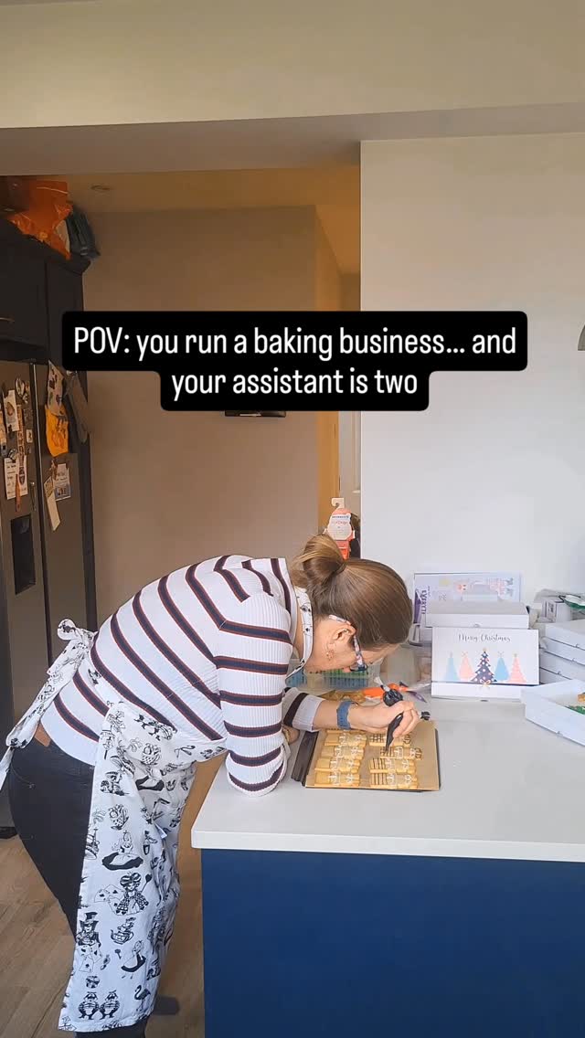 Running a bakery with a 2-year-old? Yeah…
Who ‘helps’… and slows everything down relatable?
#toddlerslife #mumandtoddler #toddlermom