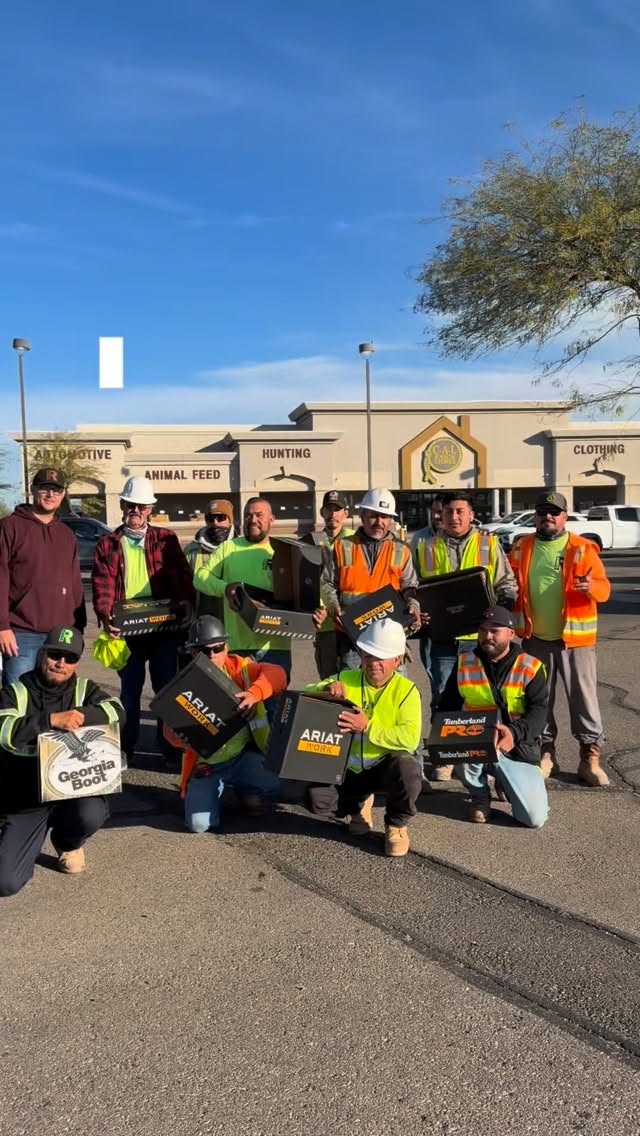 Buying the crew new work boots 👢✨
Because they show up, hustle hard, and deserve the best 👊🏼💥
Work boots on us 👢🔥
Appreciation mode: ON ✔️
These guys earn it every single day 🙌🏼
We always give back to the ones who give their all 🤝❤️
#give #spoiling #dreamteam