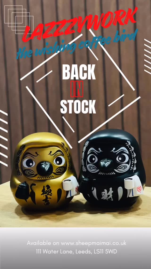 🚨 It’s back! 🚨
The special edition Wishing Coffee Bird by Lazzy Work (Hong Kong) — the Daruma Coffee Edition — is now available again at Sheep Mai Mai! Don’t miss out! ☕️✨🐦
🛒 Online: www.sheepmaimai.co.uk
📍 In-store: Suki Leeds, 111 Water Lane, Leeds, LS11 5WD