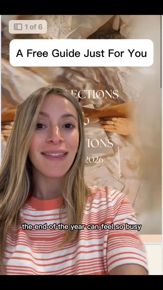 The end of the year can feel so busy that we forget to pause and look back.
A couple of years ago I created these prompts just for myself - to reflect on the year that’s passed and set clear intentions for the year ahead. And honestly, it made all the difference for me!
That’s why I turned it into a free workbook for you too ✨
Inside you’ll find reflection questions to help you see how far you’ve come, and guided prompts to set grounded, aligned intentions for 2026.
📖 Head to my website or the link in bio to download your free copy today.