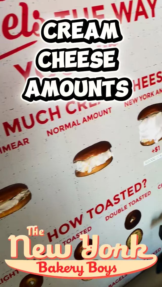 Here’s a quick guide to the New York Bakery Boys cream cheese levels.
Schmear (just right)
Normal (very generous)
New York (we stopped counting) 🥯🗽
Which level are YOU?!
#BagelShop #NYCBagels #FreshBakedDaily #OrlandoEats #FoodiesOrlando #BakeryBoysNY #BagelsOfInstagram #EatLocal #BrunchOrlando #christmas #holidays #celebrationFL #creamcheese #newyork #newyorkbagel