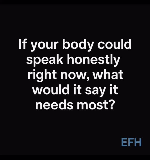 If your body could speak honestly right now, what would it say it needs most?
Not what you think it should need.
Not what you’ve been told to ignore.
What is it actually asking for?
Comment with the first thing that comes to mind. #ListenToYourBody
#RootCauseHealing
#FunctionalHealth
#NervousSystemSupport
#HormoneHealth